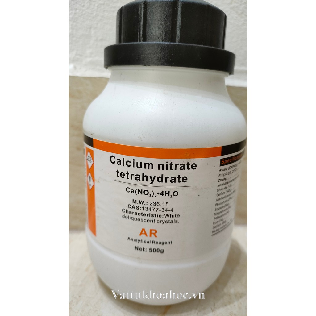 Hóa chất phòng thí nghiệm - Calcium nitrate tetrahydrate, Ca(NO3)2.4H2O