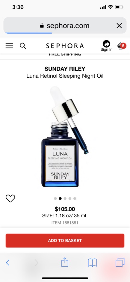 [Sunday Riley] Dầu dưỡng da Luna Sleeping Night Oil | BigBuy360 - bigbuy360.vn