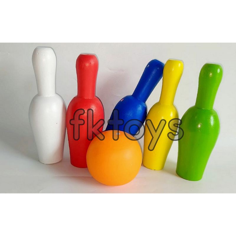 Bộ Đồ Chơi Bowling Bằng Gỗ Thú Vị Giáo Dục Cho Bé