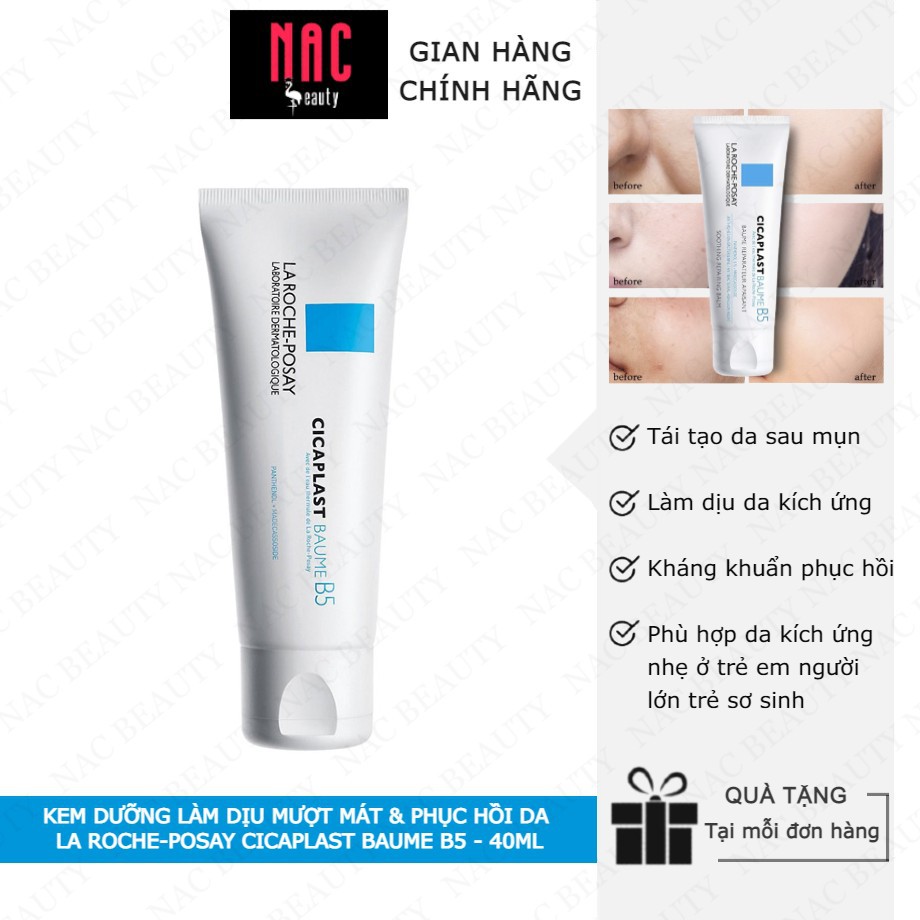 Kem dưỡng giúp làm dịu, làm mượt, làm mát & phục hồi da La Roche-Posay Cicaplast Baume B5 40ml