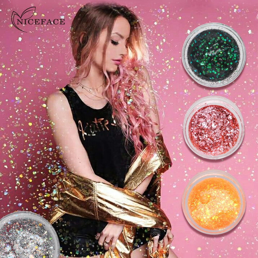 Niceface Phấn Mắt Dạng Lỏng Ánh Kim Tuyến Lấp Lánh