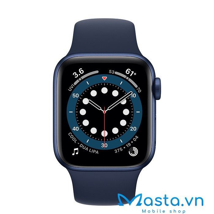[TRẢ GÓP 0%] Đồng Hồ Apple Watch Series 6 40mm - Viền nhôm xanh, dây Sport Band Xanh (LTE) - M02R3