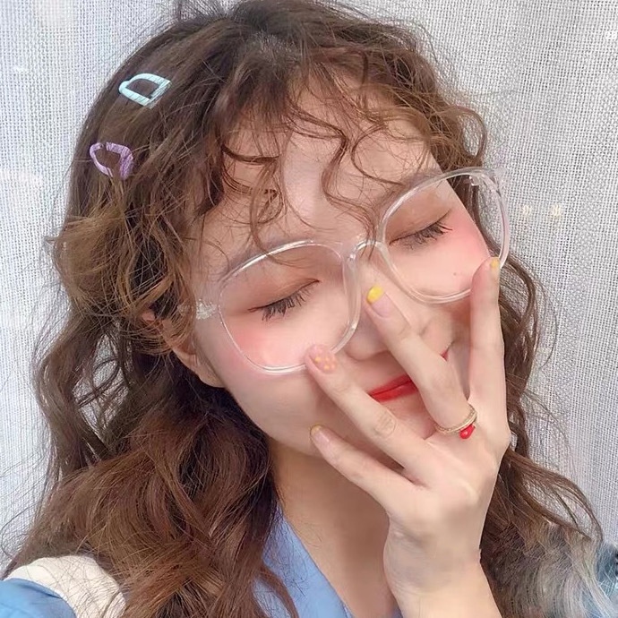 Kính cận thời trang nữ mắt tròn phong cách Hàn Quốc đẹp giá rẻ cute chống tia UV ABICA 026