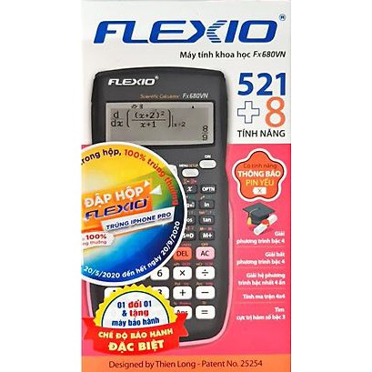 Máy tính khoa học Flexio FX680VN