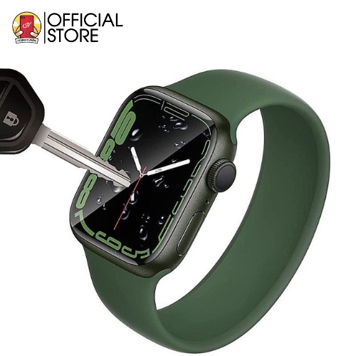 Miếng dán Kính Cường Lực Full Màn Đồng hồ Apple Watch Series 7/6/SE/5/4 iwatch 45/44/42/41/40/38mm 3D chống vỡ mHandtown