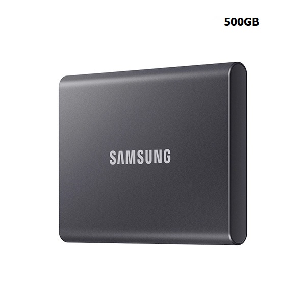 Ổ cứng di động SSD Samsung T7 Portable 500Gb tốc độ 1050MB/s -Màu Xám