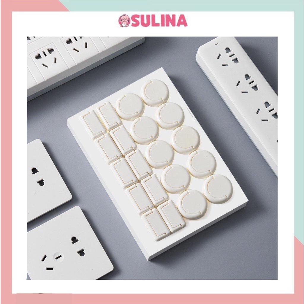 Bịt ổ điện cao cấp giữ an toàn cho bé [Màu sắc đẹp, có quai tháo ra dễ dàng] SULINA OFFICIAL