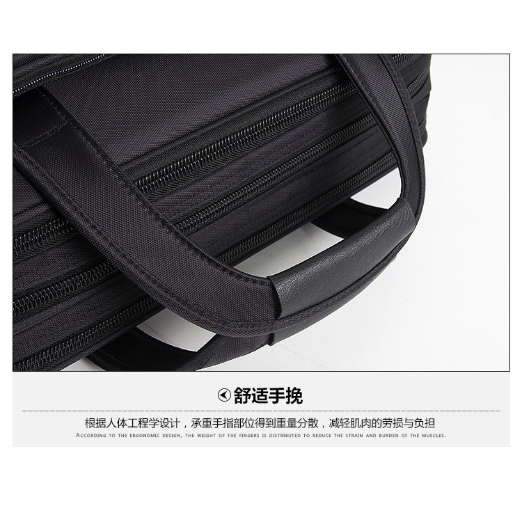Túi xách cặp công sở đựng laptop 17inch YAJIE T07 mã 6606 (Đen) | BigBuy360 - bigbuy360.vn