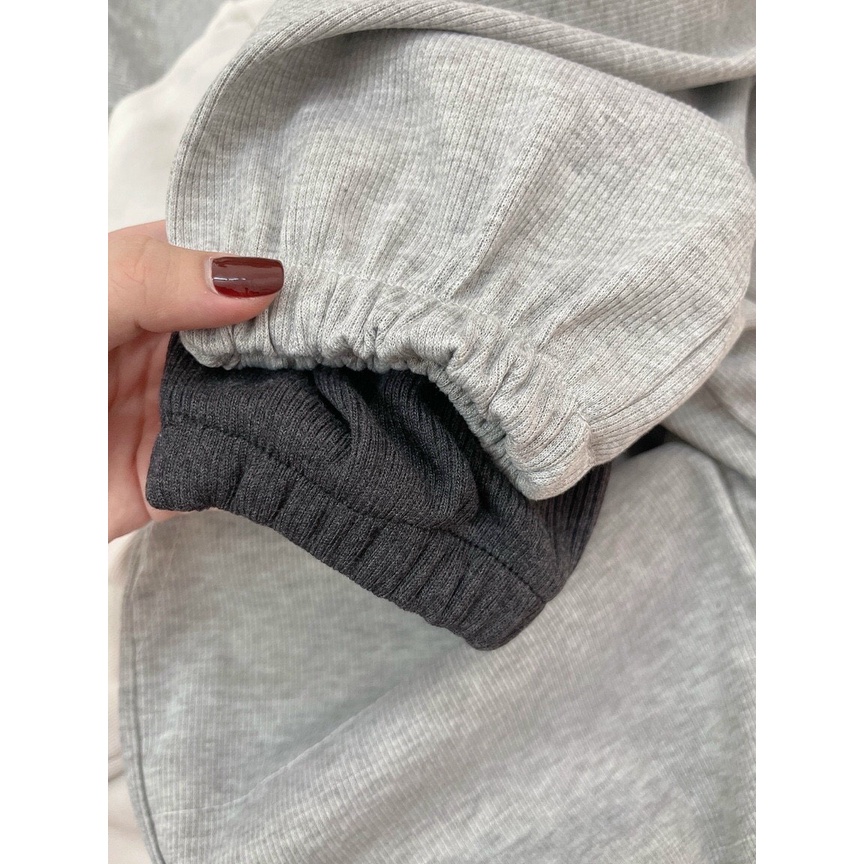 Quần thun jogger nữ ống rộng bo gấu | BigBuy360 - bigbuy360.vn