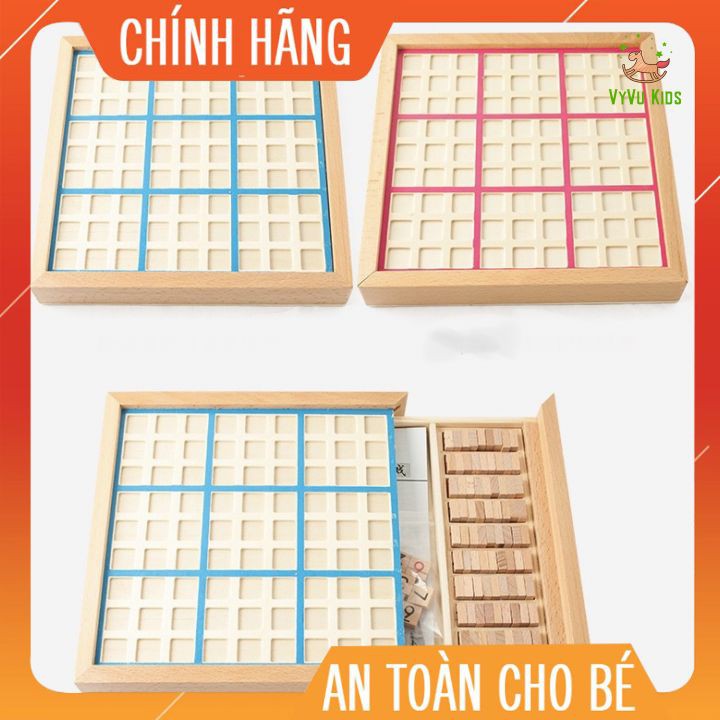 Bộ Sudoku điền số bằng gỗ luyện IQ ♥️ CHÍNH HÃNG♥️ ĐỒ CHƠI GIÁO DỤC♥️ giúp trẻ nhỏ rèn luyện khả năng tập trung suy nghĩ