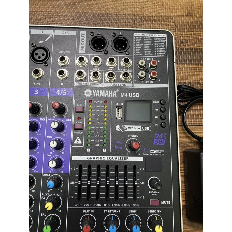 Bàn Mixer M4 USB  ⚡FREESHIP⚡Bản cao cấp vượt trợi các dòng mixer f4 và mixer f7 có blueooth usb màn hình led hiển thị hỗ