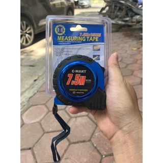 Thước cuộn 7.5m C-Mart bọc nhựa chống va đập