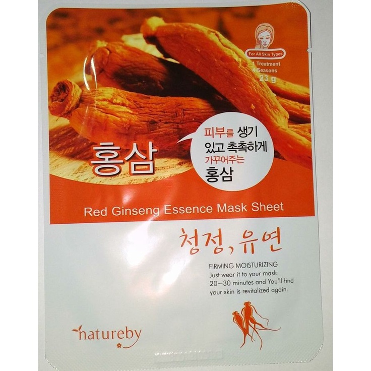 Mặt nạ dưỡng da Hàn Quốc đủ loại chiết xuất thiên nhiên Natureby Essence Mask Sheet