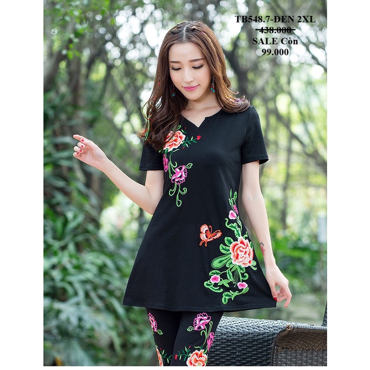 ÁO HỌA TIẾT CHO NGƯỜI BÉO MẬP_TB 548.7