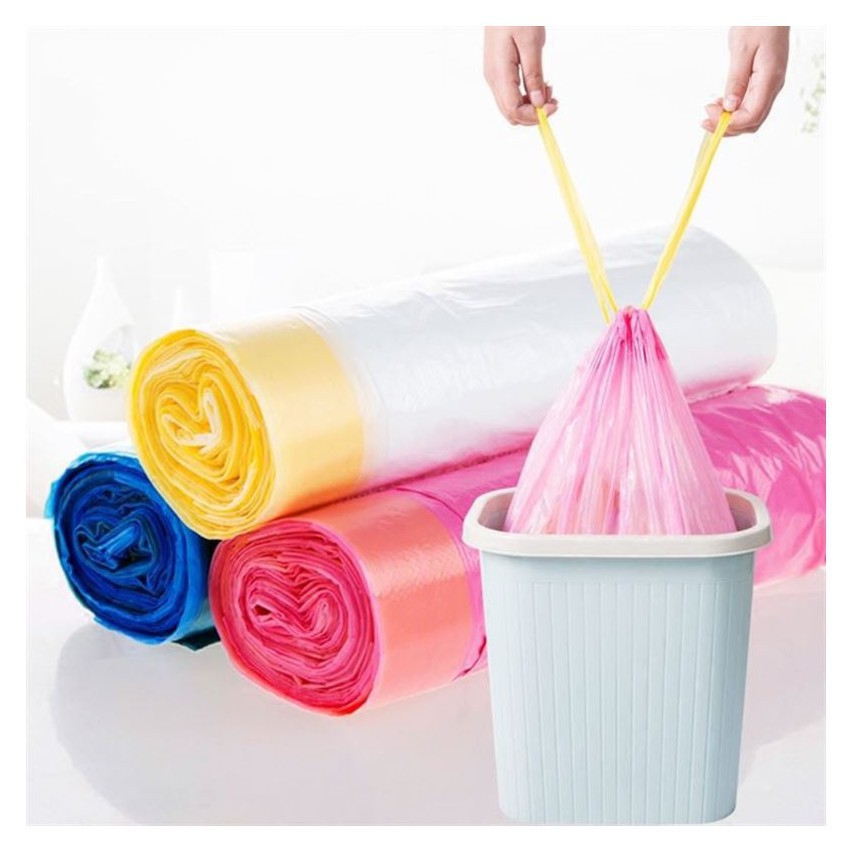 Cuộn túi đựng rác tự phân hủy, Túi bóng đựng rác không rỉ nước, không bốc mùi, an toàn, bảo vệ môi trường TKS