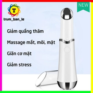 Máy massage mắt 💠mẫu mới💠 giảm quầng thâm, bọng mắt, giảm stress mặt, massage môi, mặt, trẻ hóa hoa cực hiệu quả bh