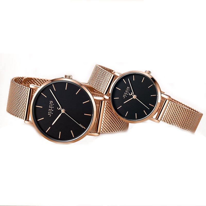 Đồng hồ cặp Julius JA-1164 dây thép | Julius Official