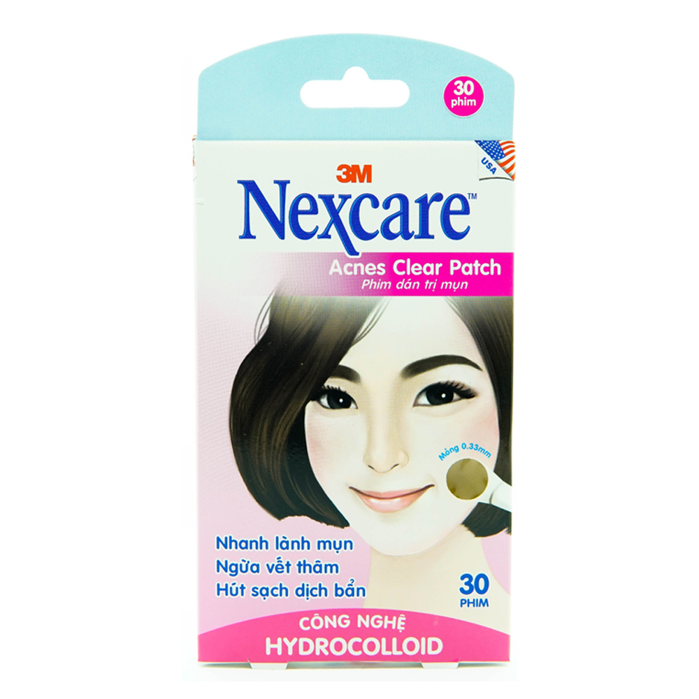 Miếng dán mụn 8mm Nexcare 3M TA030 30 miếng