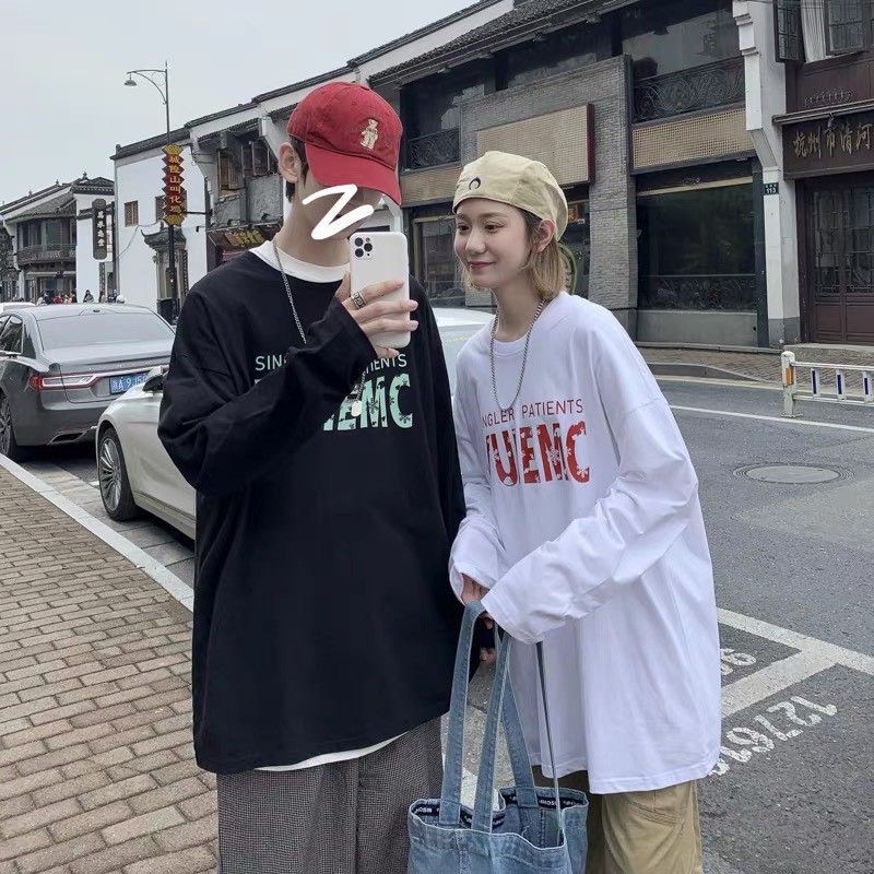 Áo thun tay dài Wind phông nam nữ form rộng unisex oversize ulzzang Áo thun dài tay 3156