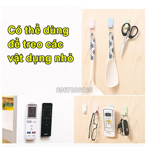 Bộ 2 móc dán tường treo điều khiển TV tiện dụng