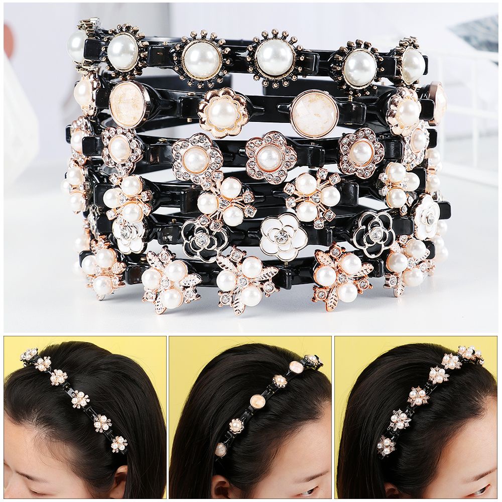 Dây Buộc Tóc Đính Ngọc Trai Giả Xinh Xắn Cho Nữ