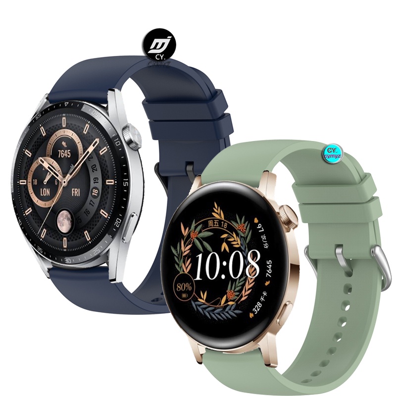 Dây đeo silicon thay thế 46mm 42mm cho đồng hồ thông minh huawei watch GT 3 huawei GT 3
