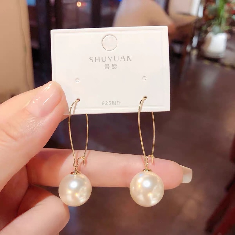 Bông tai móc châu, khuyên tai móc châu [FREESHIP]