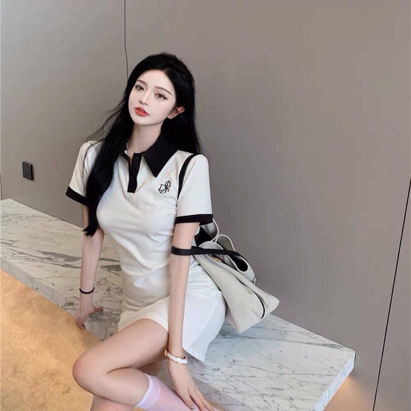 Váy Polo Cổ Bẻ Dáng Xuông Cực Xinh alohashop91