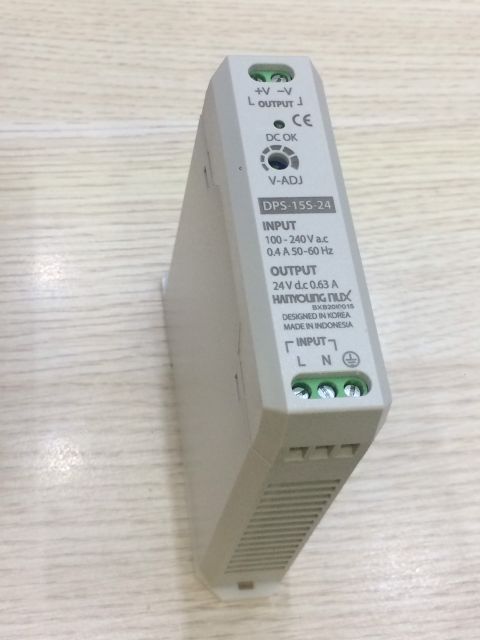 Bộ nguồn 15W 5~24V gắn thanh ray DPS-15S Hanyoung