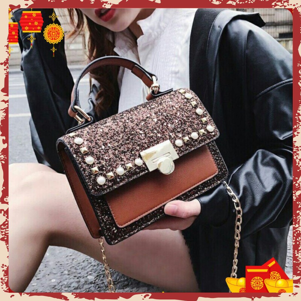 Túi hộp đeo chéo ngũ sắc V25 (Sỉ SLL) FreeShip50k