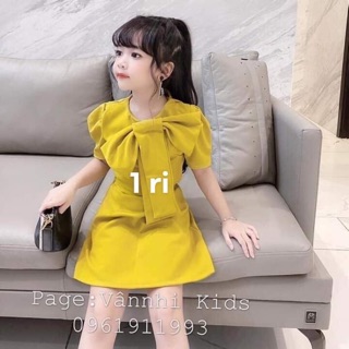 Set váy nơ xinh xắn cho bé yêu