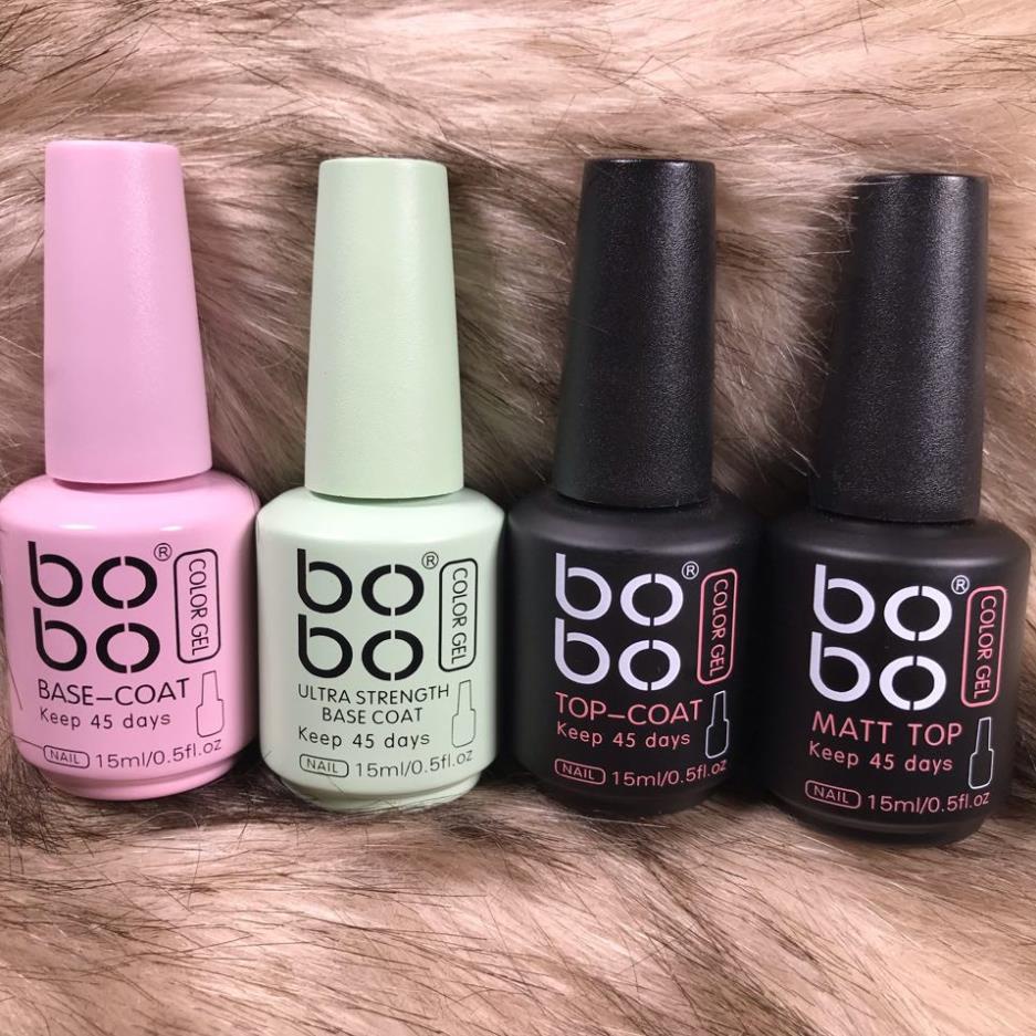 Base - Top - Cứng móng - Lỳ Bobo Chính hãng( Cam Kết Chính Hãng - làm khô sơn gel bằng máy hơ uvled )