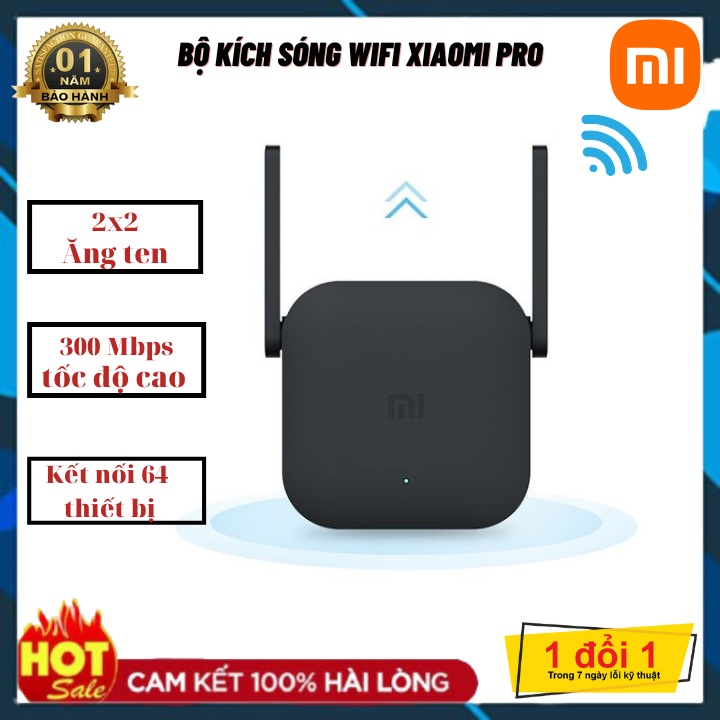 Kích Sóng Wifi Xiaomi Repeater Pro 2 Râu Ăng Ten, Phát Xuyên Tường, Thu Phát Mở Rộng, Khuếch Đại Băng Tần Rộng