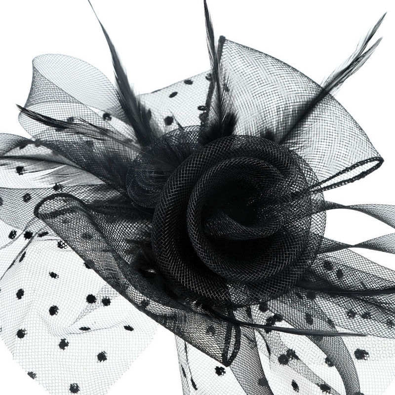 Băng Đô Cài Tóc Đính Lông Vũ Thiết Kế Tinh Tế