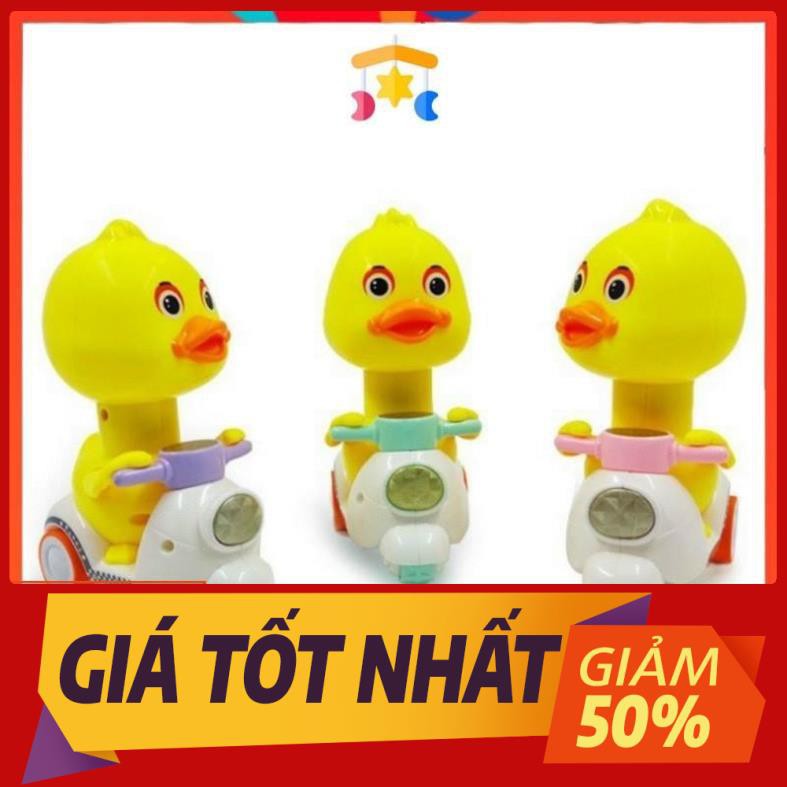 [HOT] Đồ Chơi Vịt Chạy Xe Vespa Cót Nhấn Siêu Xịn Dành Cho Bé