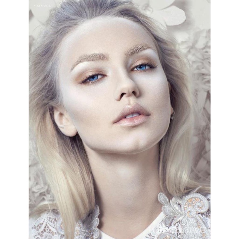 Bảng Phấn Mắt Màu Trắng Lì Đất Đơn Sắc Ánh Ngọc Trai Không Có Hộp Phấn Bắt Sáng Trang Điểm Sân Khấu