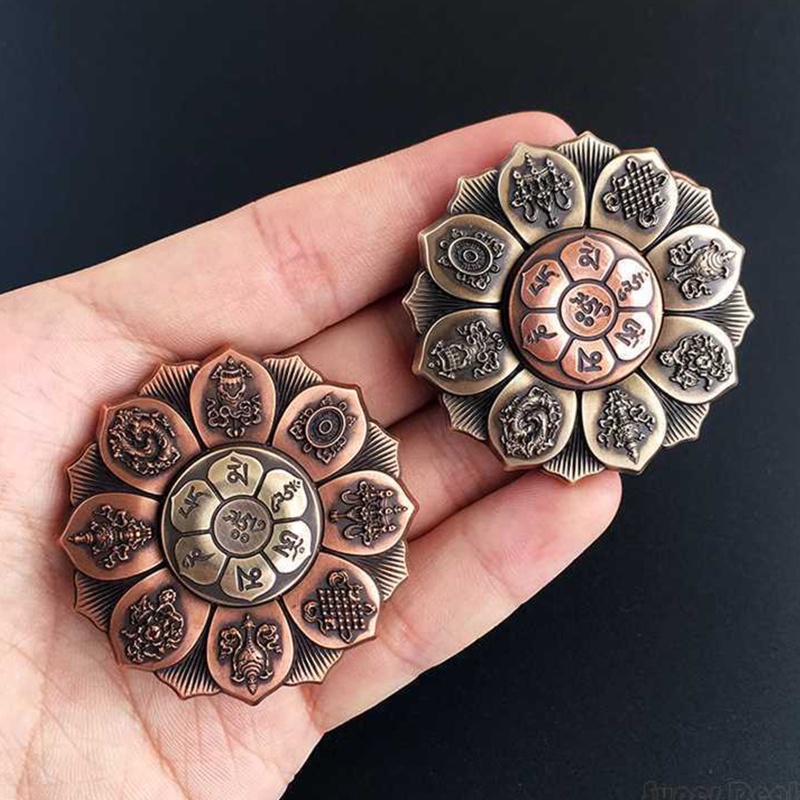 Con Quay Đồ Chơi Fidget Spinner BằNg Kim LoạI HìNh PhậT Giáo Cho Nữ