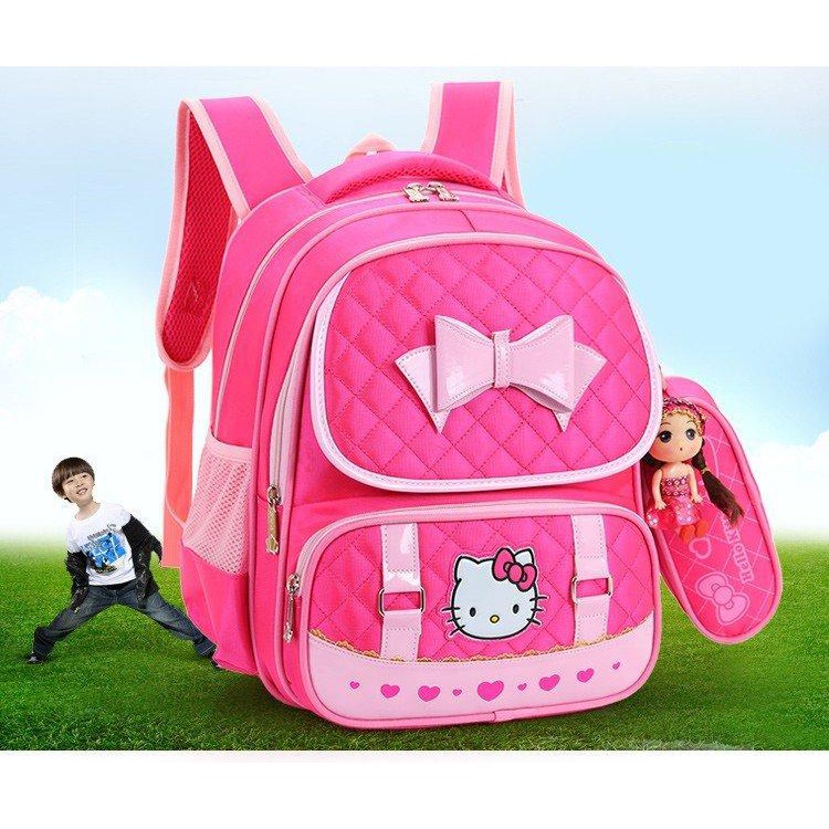 Ba Lô Hello Kitty Cho Bé Gái, Balo Chống Gù, Thích Hợp Cho Những Bé Đang Học Cấp 1