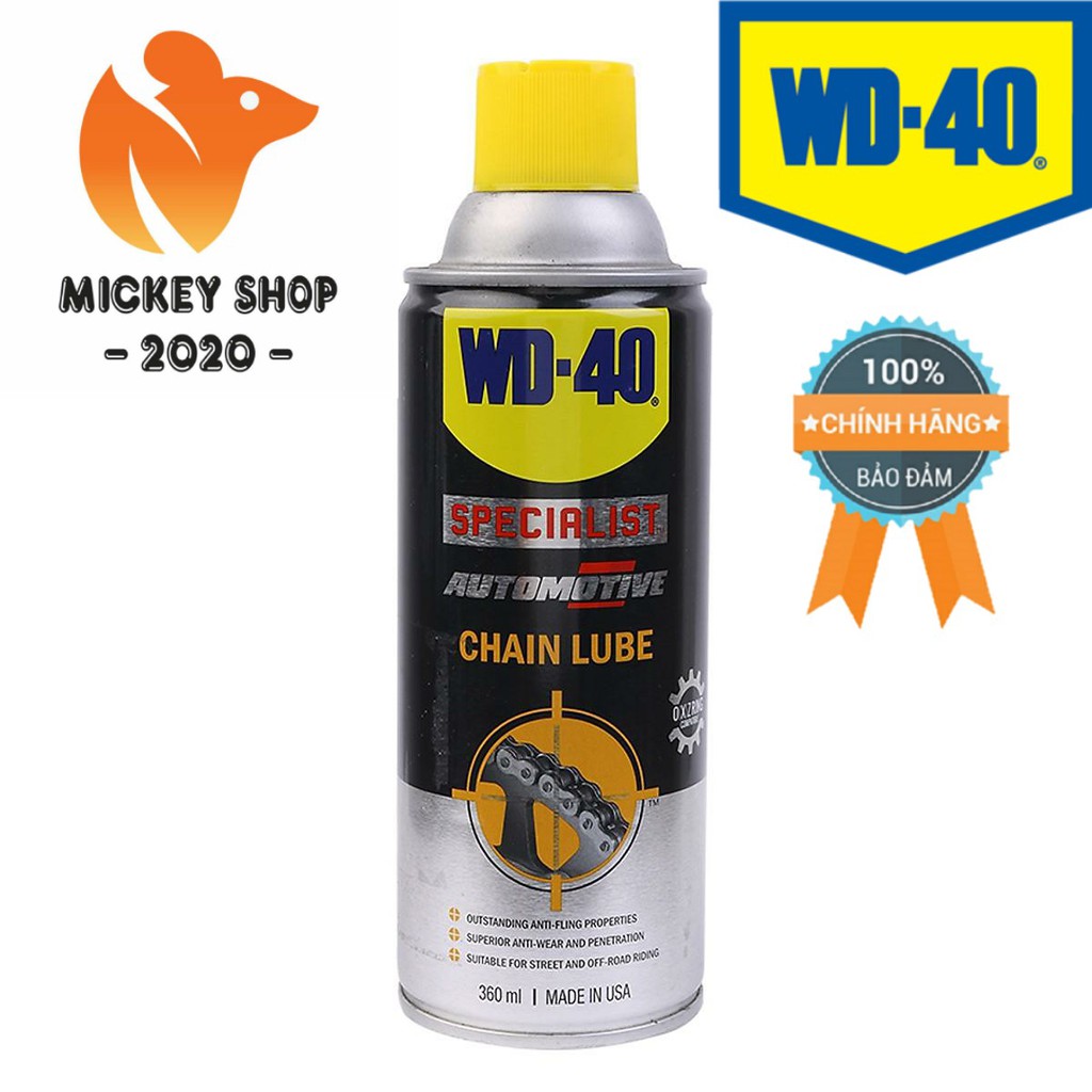 [ CHUYÊN DỤNG ] Chai Xịt Vệ Sinh Sên Xích WD-40 Specialist Automotive Chain Lube - CHÍNH HÃNG