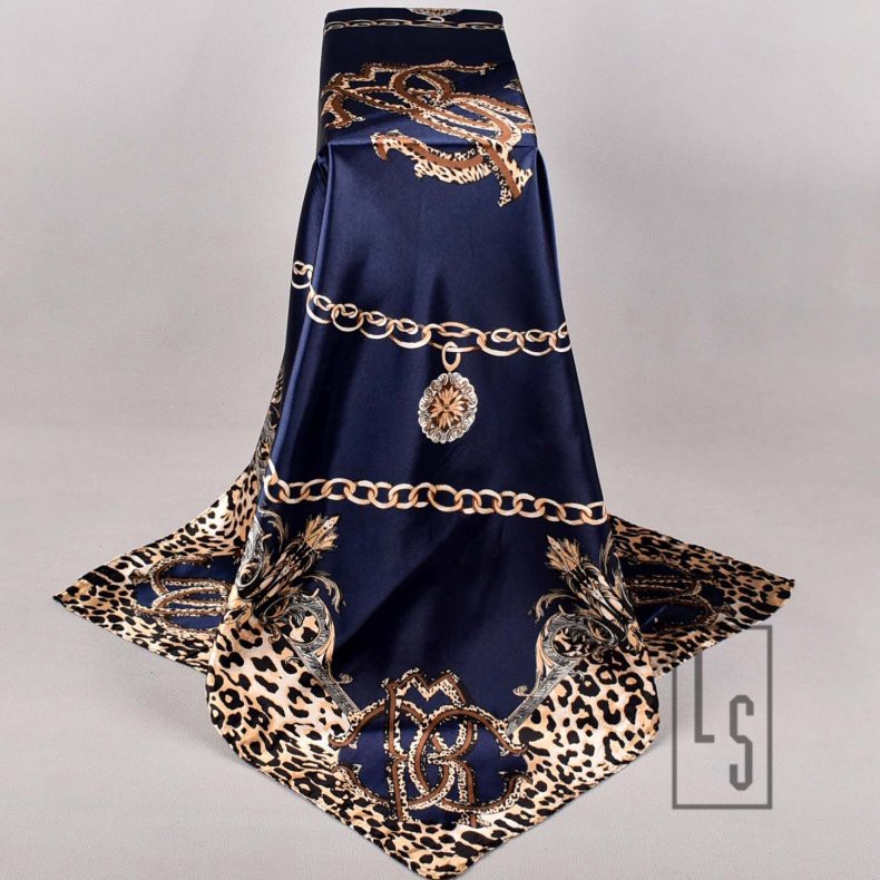 Khăn Bandana Da Báo Size Lớn 90x90cm - Bandana Da Beo Bản Lớn