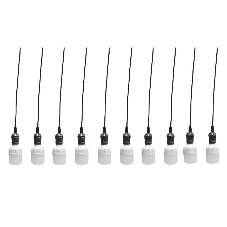 Bộ 10 dây đèn thả cổ điển Vintage bóng đèn led búp trụ 18w