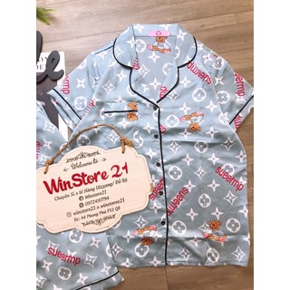 ( BigSize Satin ) Đồ Bộ Pijama Satin Bigsize Lửng