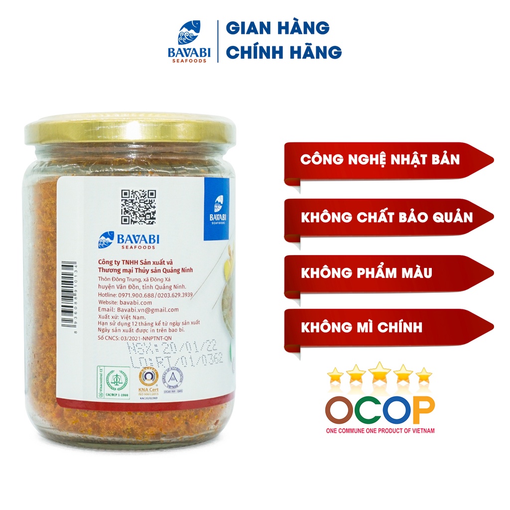 Ruốc Tép BAVABI 150g Đặc Sản Vân Đồn Quảng Ninh Thơm Ngon Giàu Dinh Dưỡng