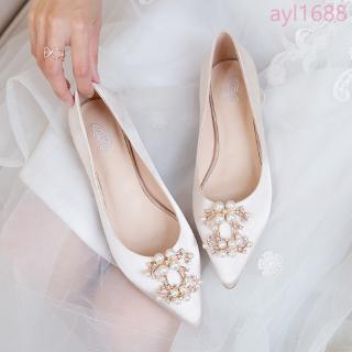 Giày đế bệt mũi nhọn dễ thương xinh xắn cho nữ có size lớn