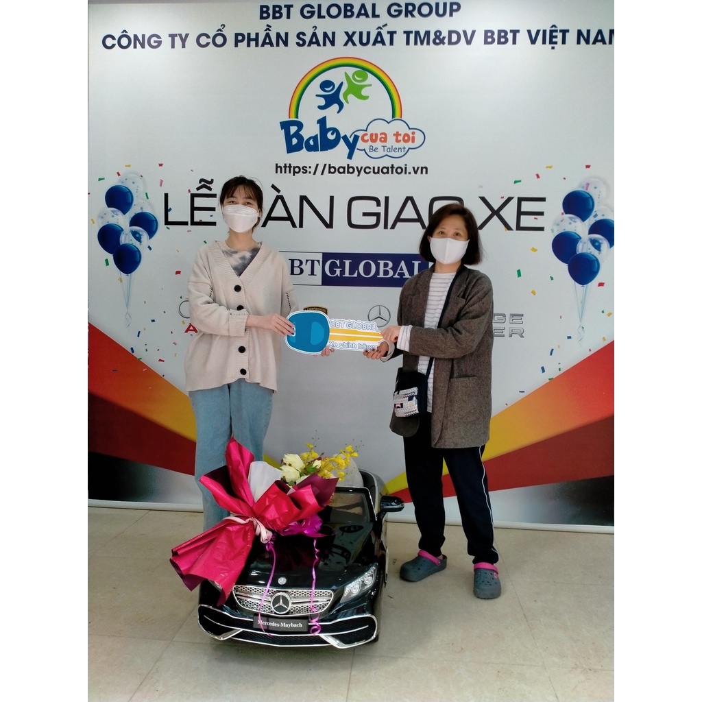 Xe ô tô điện trẻ em cao cấp BBT Global Mer cedes M A YB A C H S650