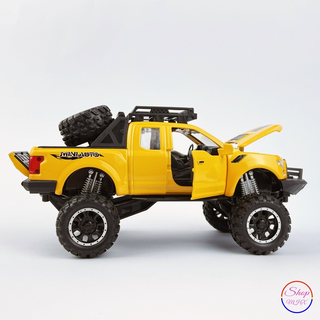 Ô tô đồ chơi Xe mô hình sắt Ford F150 Offroad TẶNG KÈM BIỂN SỐ tỉ lệ 1:32 hãng Miniauto