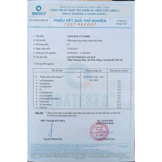 Tinh dầu Củ Nghệ (thương hiệu Lê Quế)