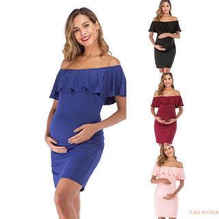 Đầm bầu trễ vai thời trang