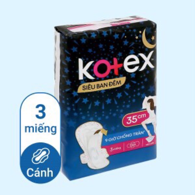 Băng vệ sinh KOTEX( siêu mỏng, ban đêm, hằng ngày)