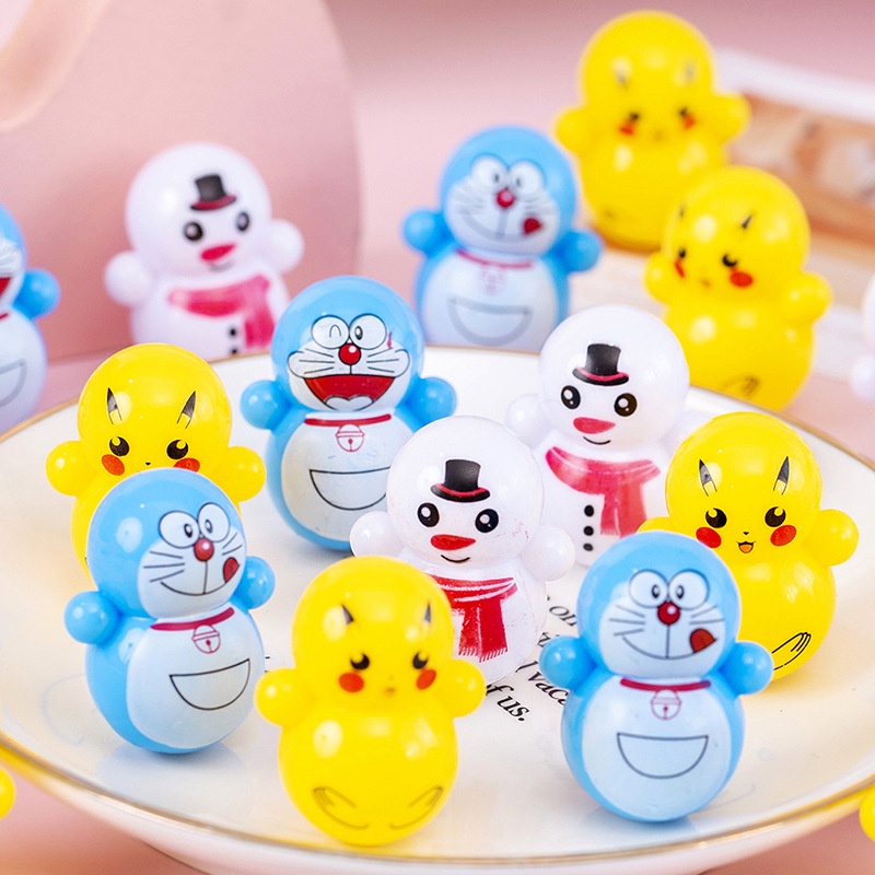 🍉Đồ Chơi Lật Đật Mini đáng yêu DORAEMON/ SQUID GAME/ CHIM CÁNH CỤT DUASHOP.